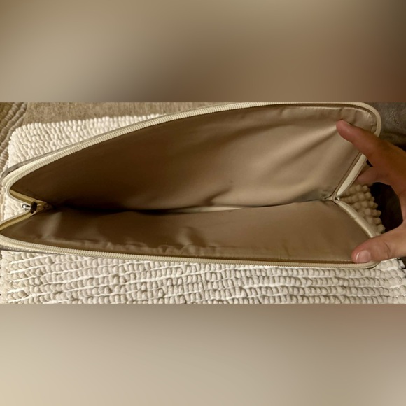 Vintage Coach Signature Print Pouch with Pink, Orange, and Green - Picture 3 of 4